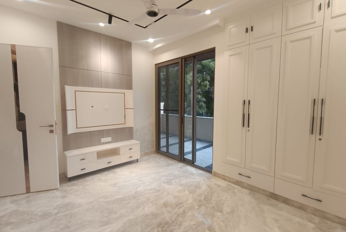 A newly constructed 150 sq yards 3 BHK builder floor on the 2nd floor in C2 Block Janakpuri with lift and stilt car parking.