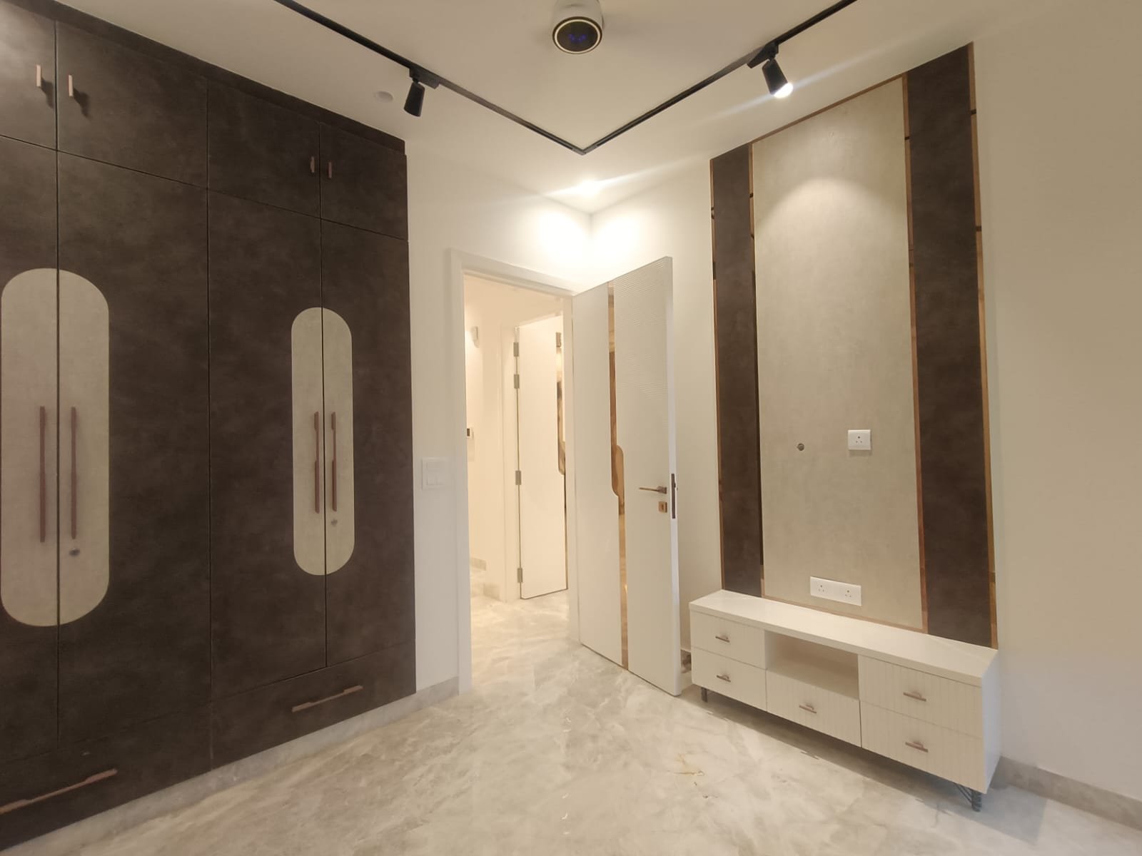 A newly constructed 150 sq yards 3 BHK builder floor on the 2nd floor in C2 Block Janakpuri with lift and stilt car parking.