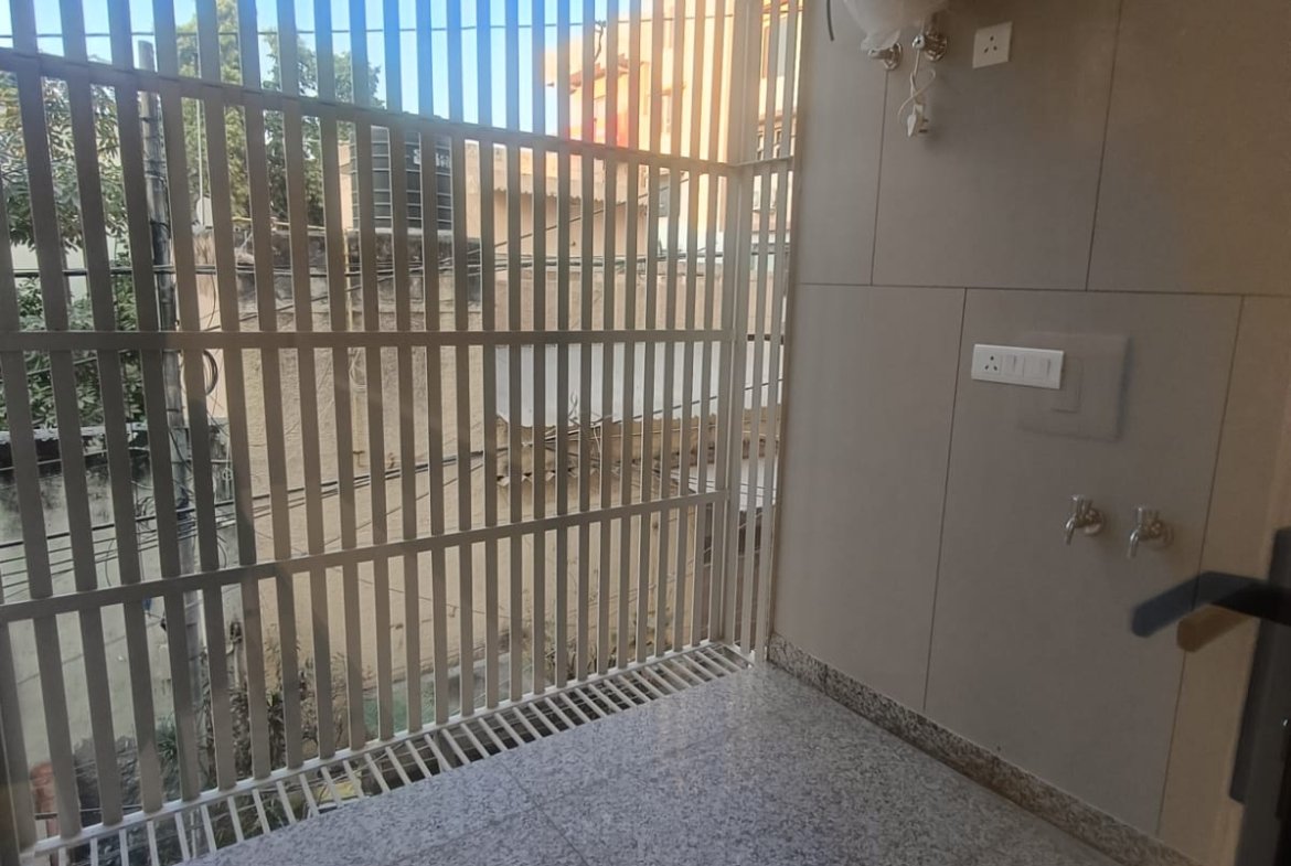 A newly constructed 150 sq yards 3 BHK builder floor on the 2nd floor in C2 Block Janakpuri with lift and stilt car parking.